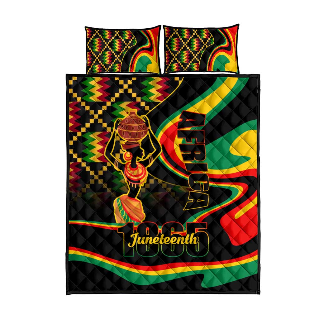 Juneteenth 2024 Quilt Bed Set 1865 Freedom Day Anniversary LT01