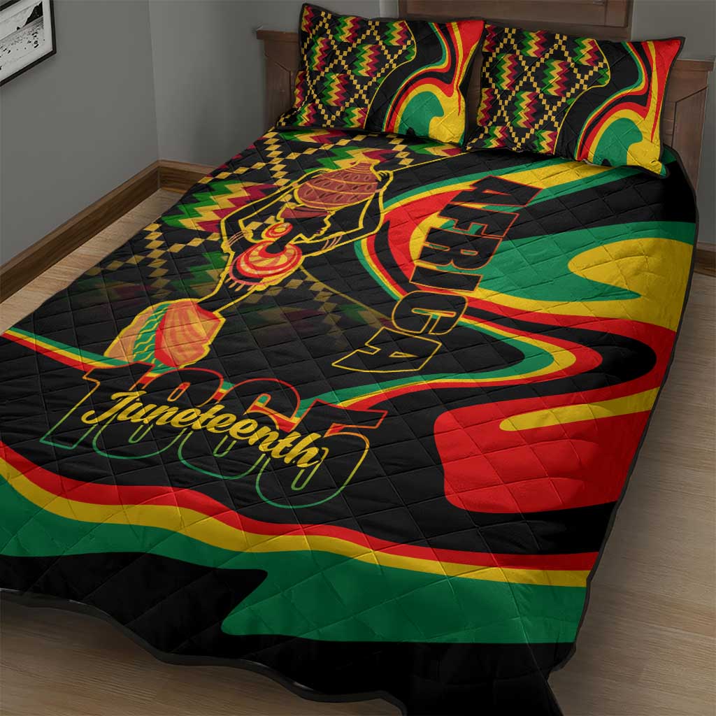 Juneteenth 2024 Quilt Bed Set 1865 Freedom Day Anniversary LT01