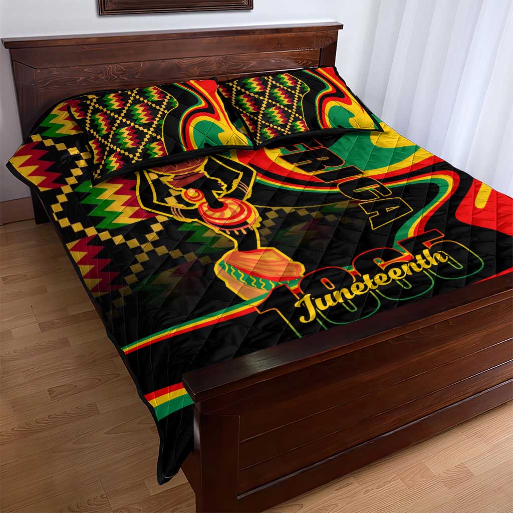 Juneteenth 2024 Quilt Bed Set 1865 Freedom Day Anniversary LT01