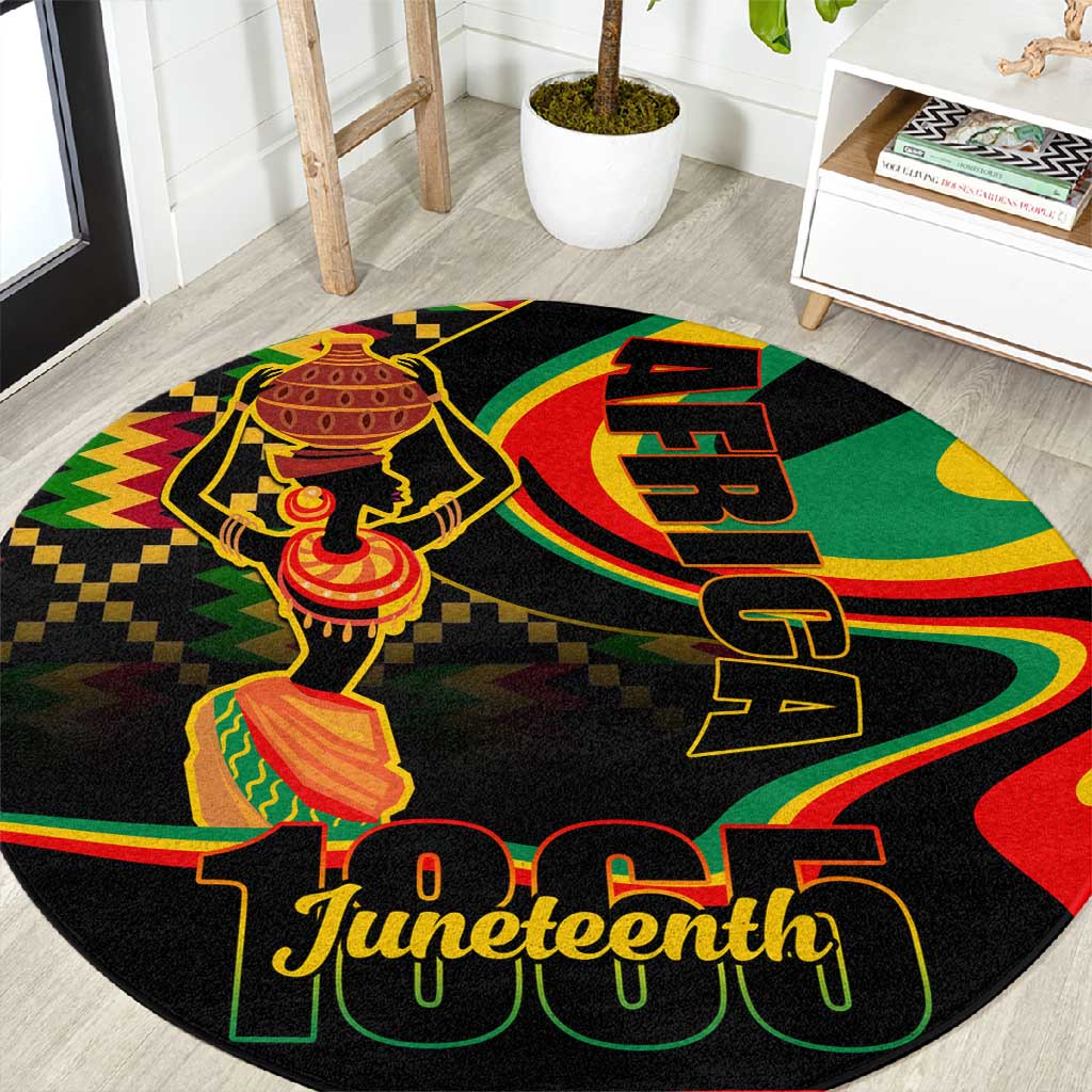 Juneteenth 2024 Round Carpet 1865 Freedom Day Anniversary LT01