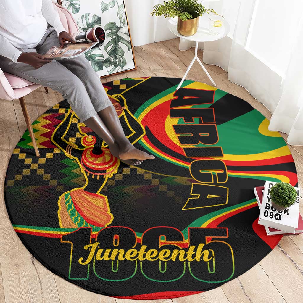 Juneteenth 2024 Round Carpet 1865 Freedom Day Anniversary LT01