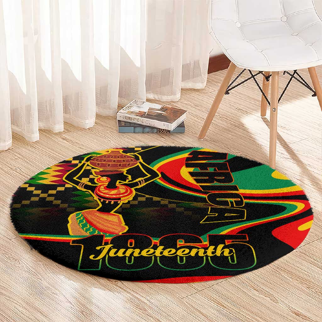 Juneteenth 2024 Round Carpet 1865 Freedom Day Anniversary LT01