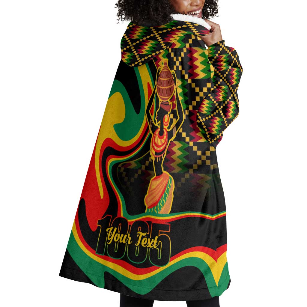 Juneteenth 2024 Wearable Blanket Hoodie 1865 Freedom Day Anniversary LT01