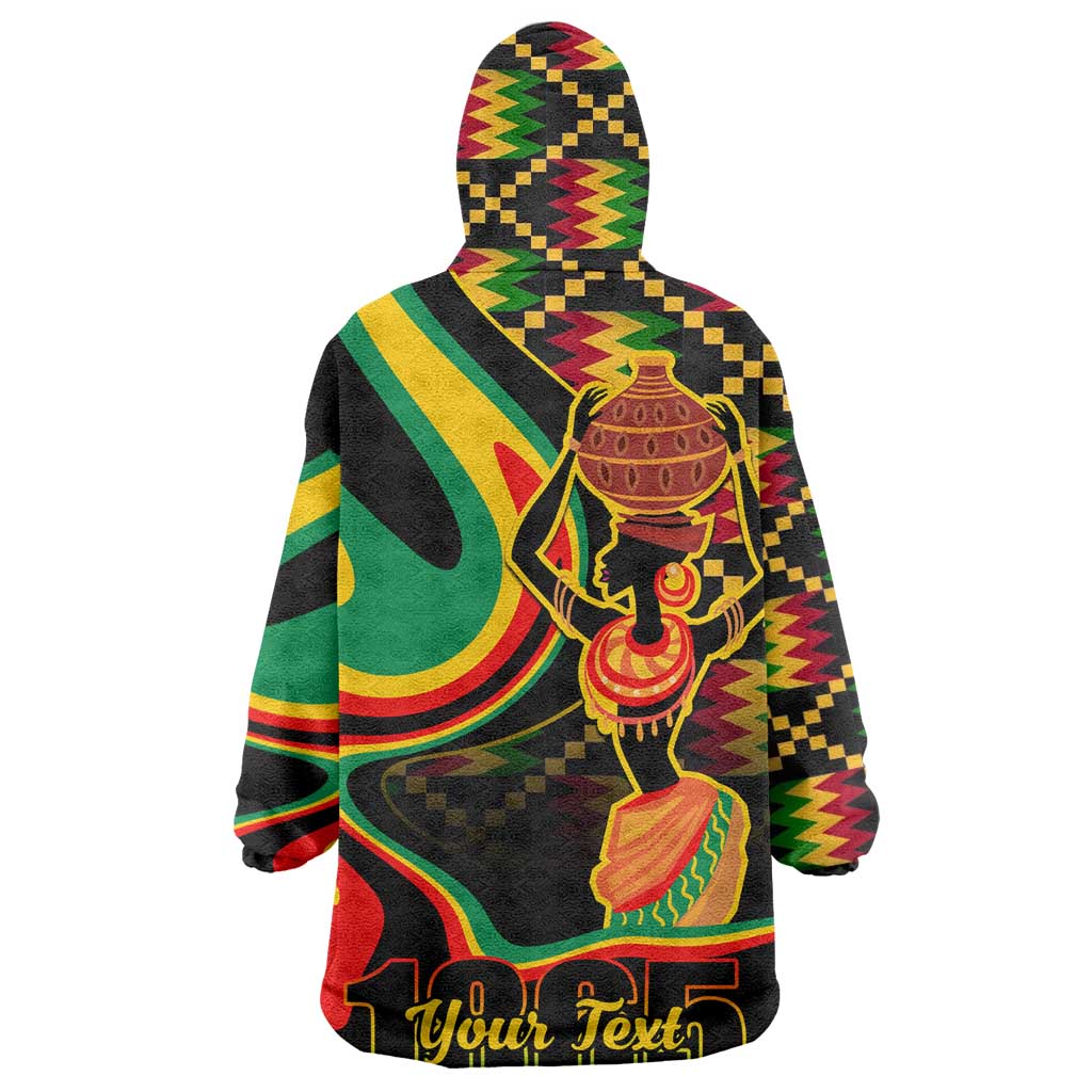 Juneteenth 2024 Wearable Blanket Hoodie 1865 Freedom Day Anniversary LT01