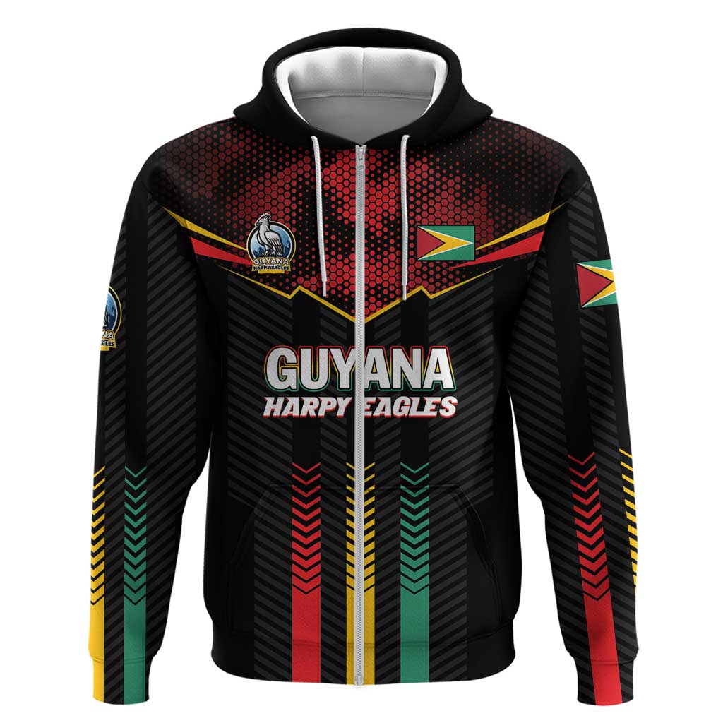 Custom Cricket Guyana Harpy Eagles Hoodie Let's Go Guyana LT01