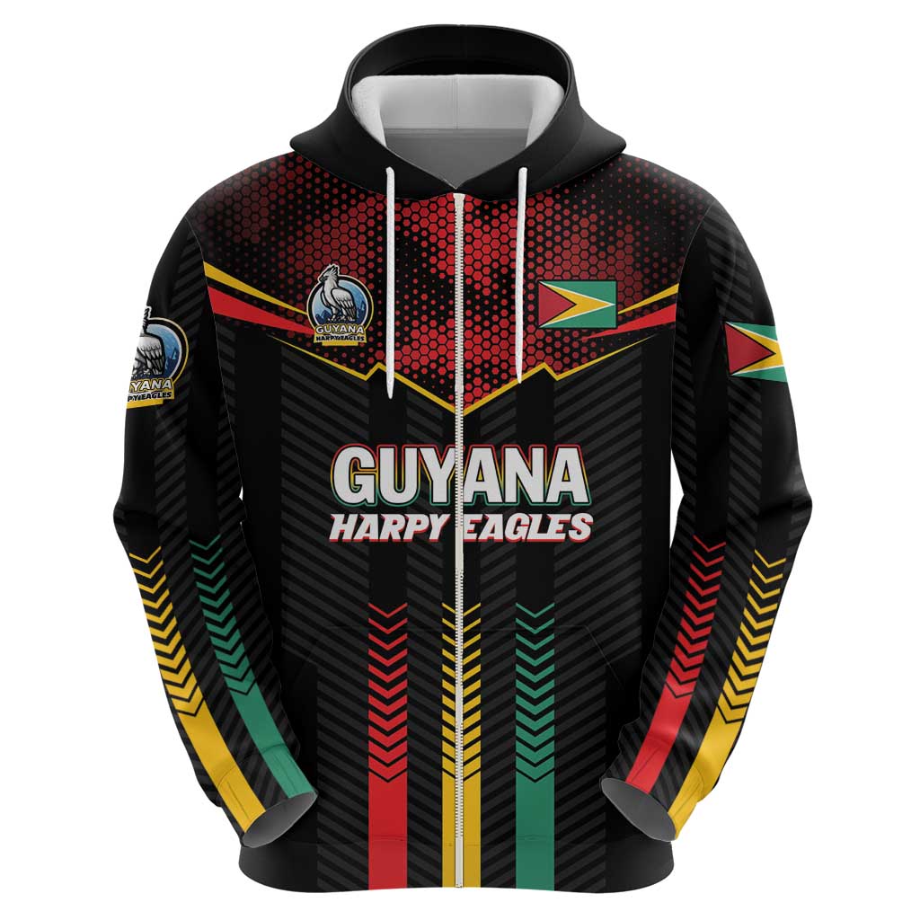 Custom Cricket Guyana Harpy Eagles Hoodie Let's Go Guyana LT01