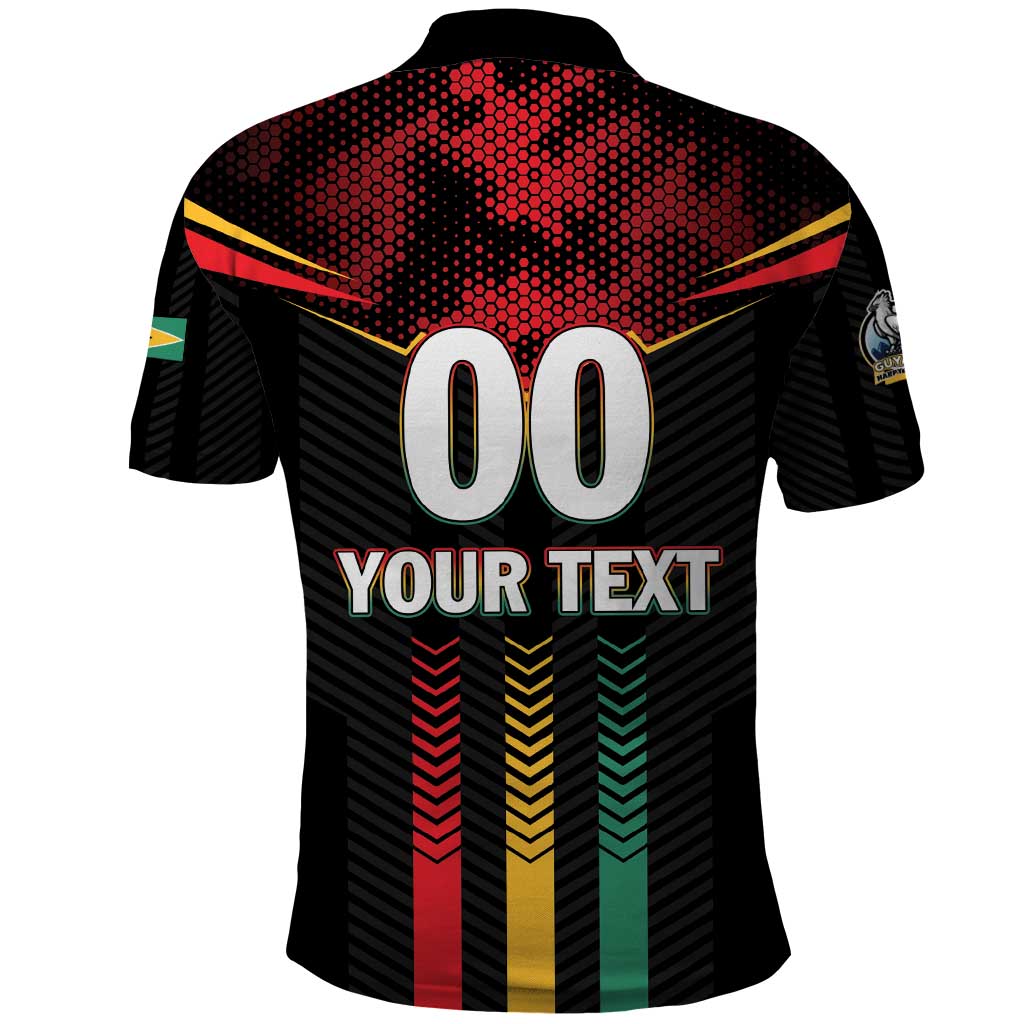 Custom Cricket Guyana Harpy Eagles Polo Shirt Let's Go Guyana LT01