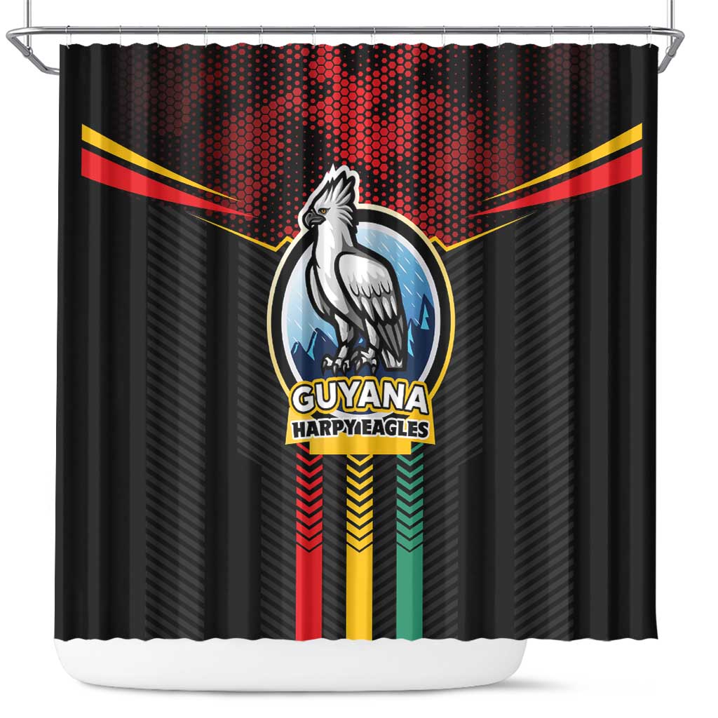Cricket Guyana Harpy Eagles Shower Curtain Let's Go Guyana LT01