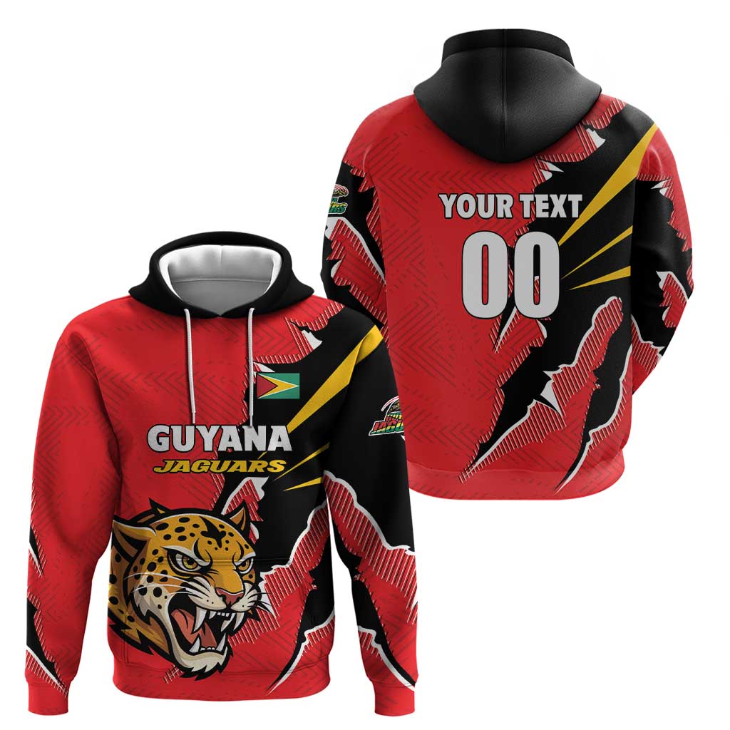 Custom Cricket Guyana Jaguars Hoodie Go Champion LT01