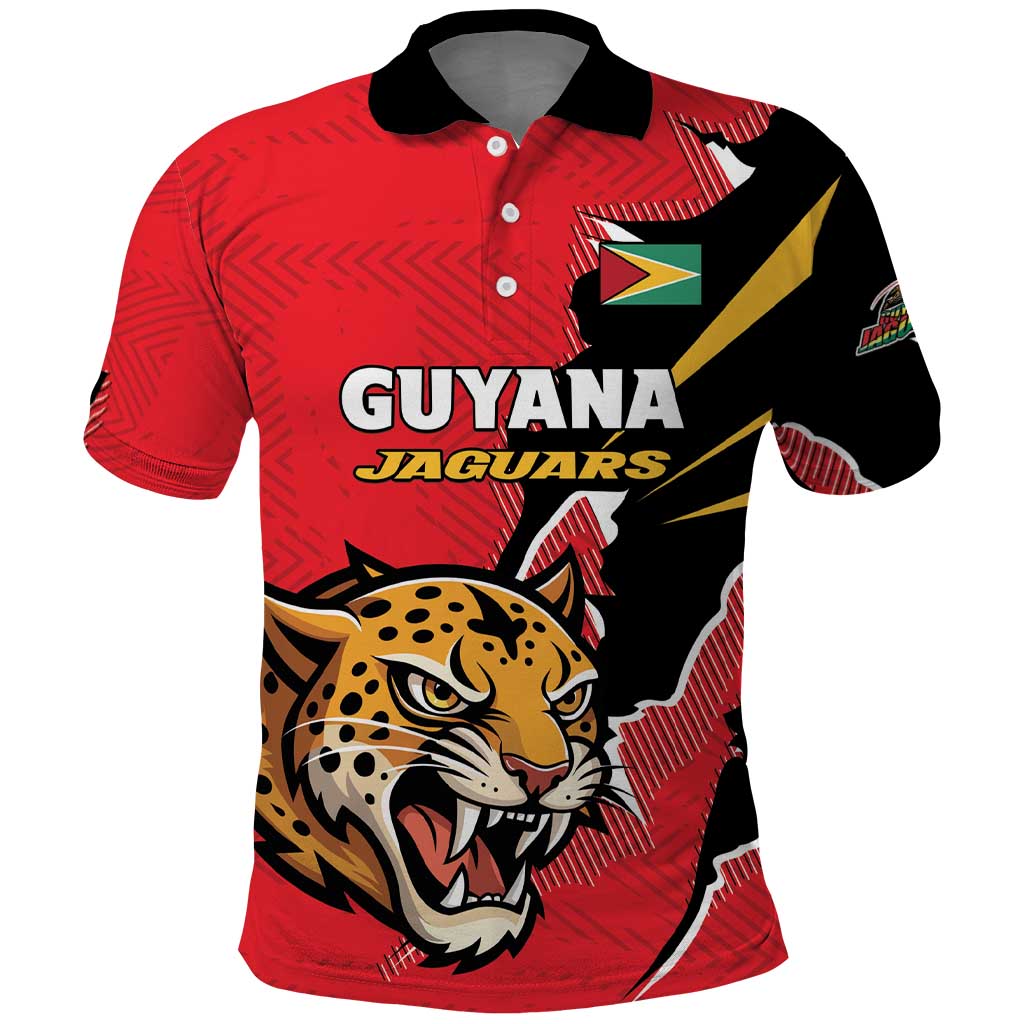 Custom Cricket Guyana Jaguars Polo Shirt Go Champion LT01