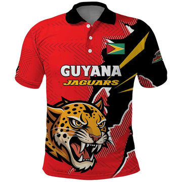 Custom Cricket Guyana Jaguars Polo Shirt Go Champion LT01