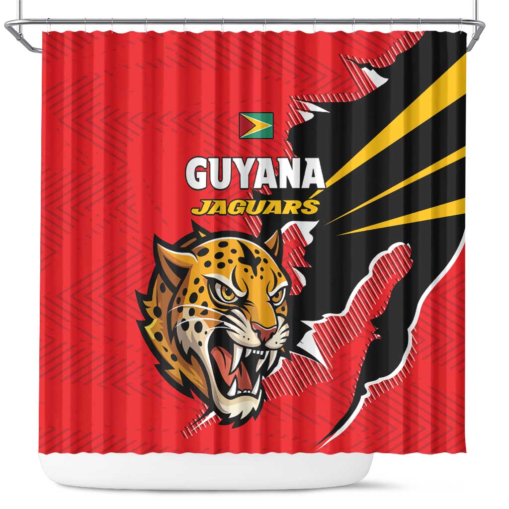 Cricket Guyana Jaguars Shower Curtain Go Champion LT01