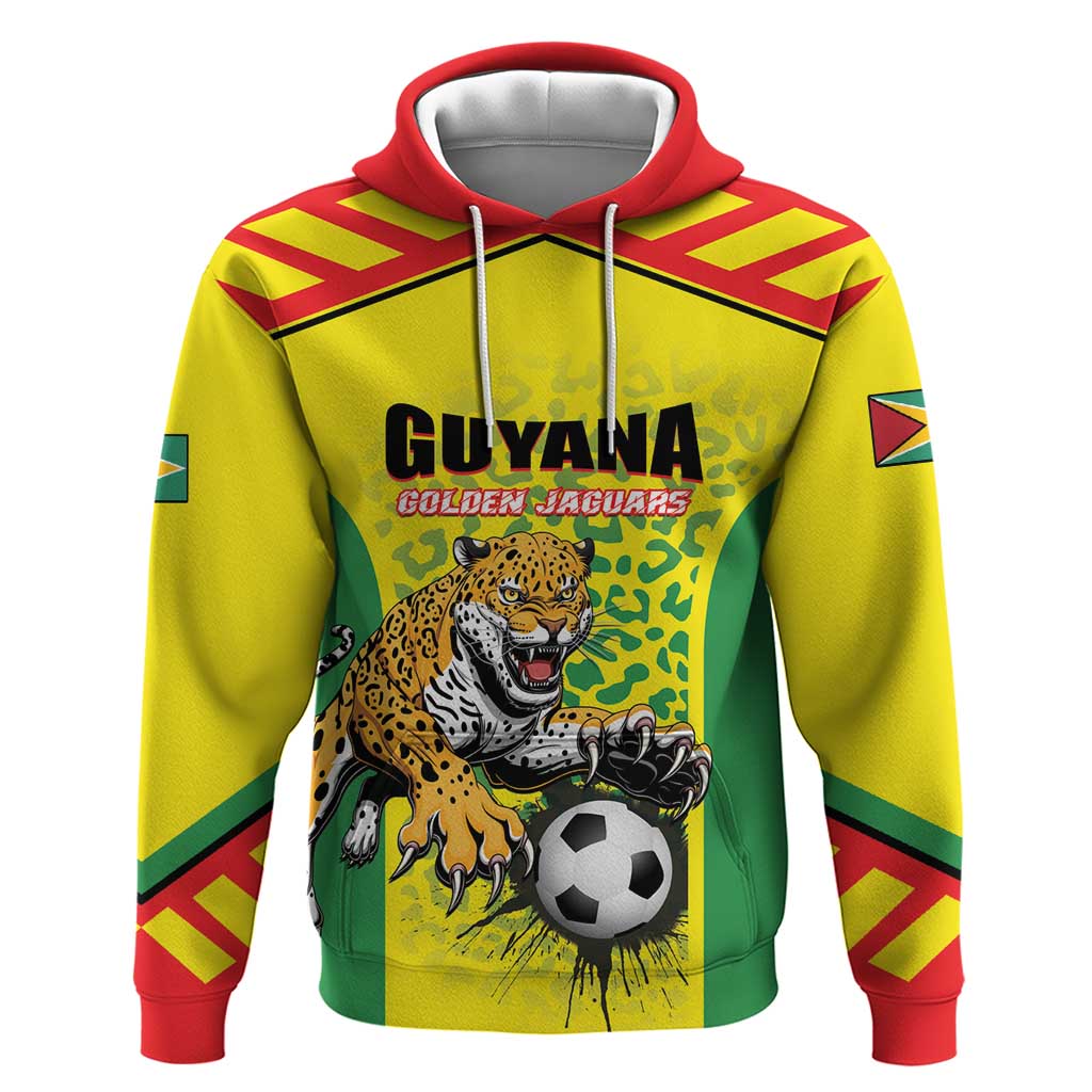 Custom Football Guyana Hoodie Golden Jaguars LT01