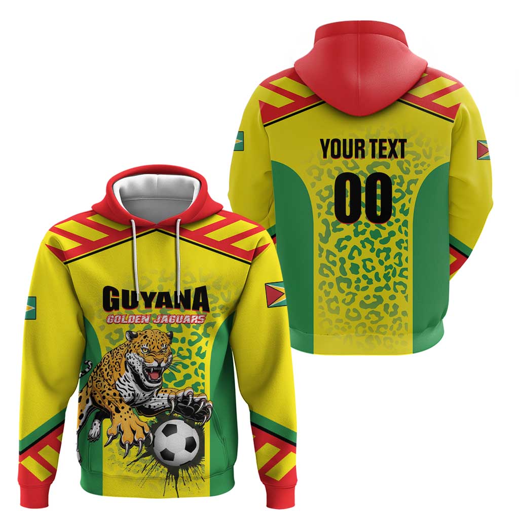 Custom Football Guyana Hoodie Golden Jaguars LT01