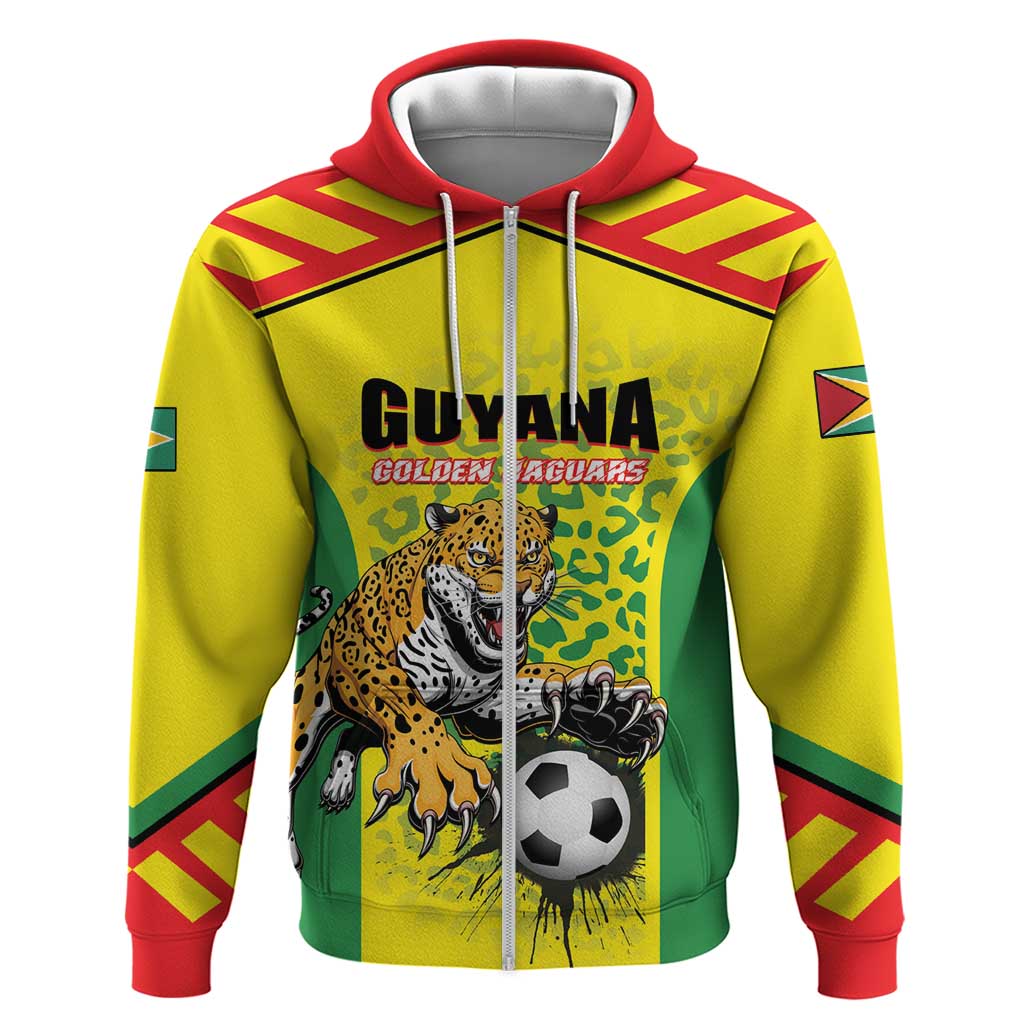 Custom Football Guyana Hoodie Golden Jaguars LT01