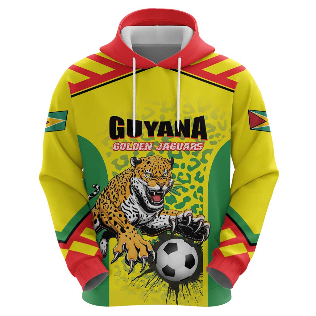 Custom Football Guyana Hoodie Golden Jaguars LT01