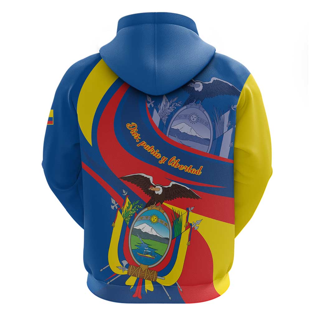 Ecuador Independence Day Hoodie Dios patria y libertad LT01