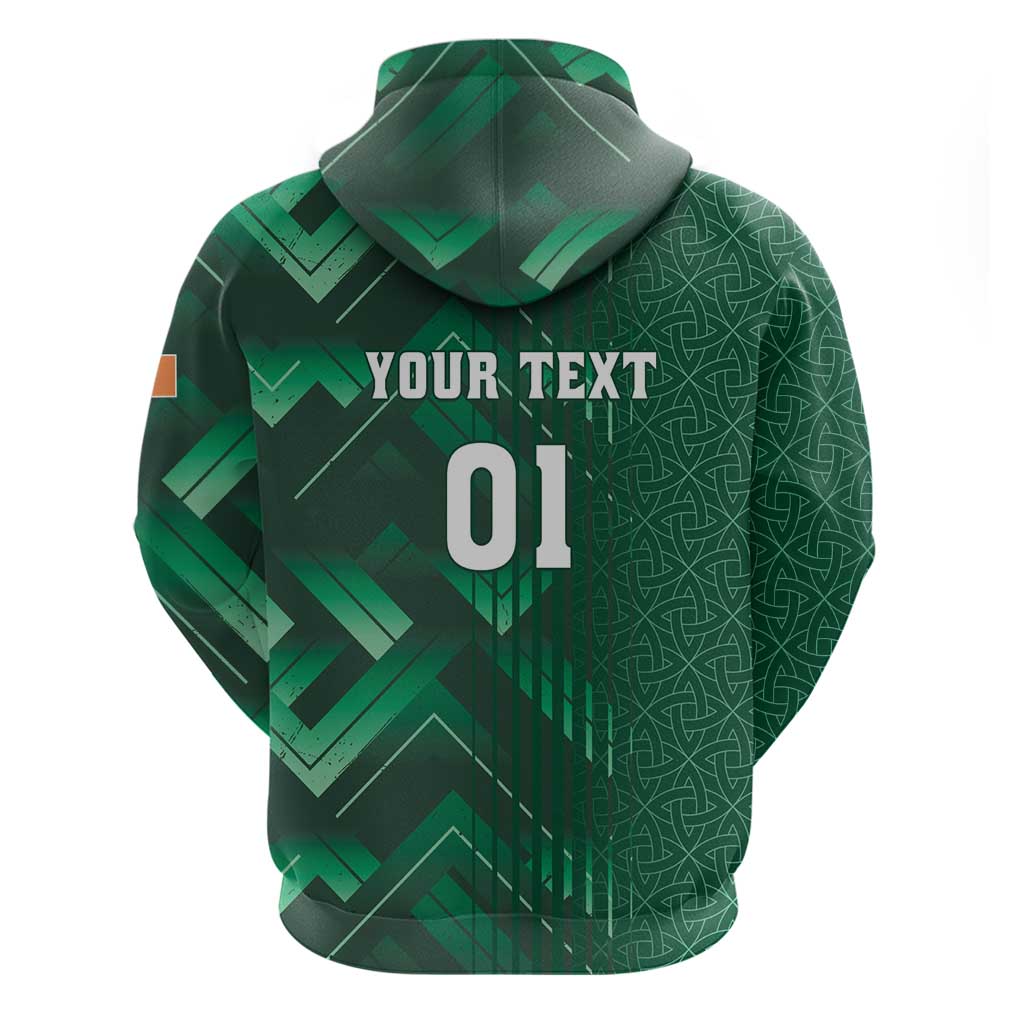 Ireland 2024 Rugby Hoodie Irish Shamrock Celtic Cross LT01