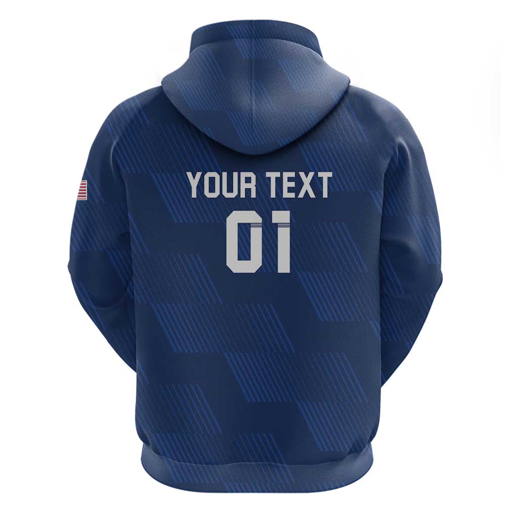 USA 2024 Rugby Hoodie Soar Like an Eagle Blue Version LT01