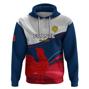 Custom France Rugby Hoodie XV de France 2023 World Cup LT01