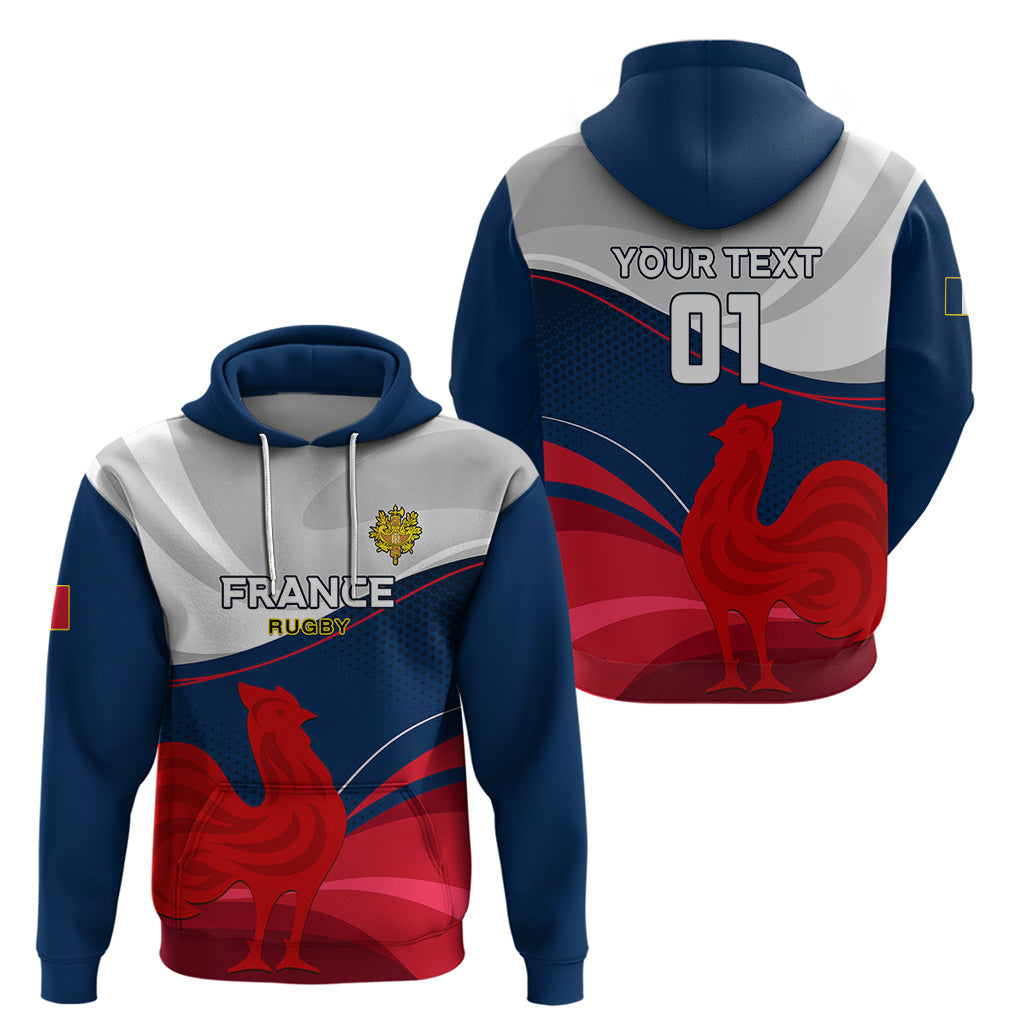 Custom France Rugby Hoodie XV de France 2023 World Cup LT01