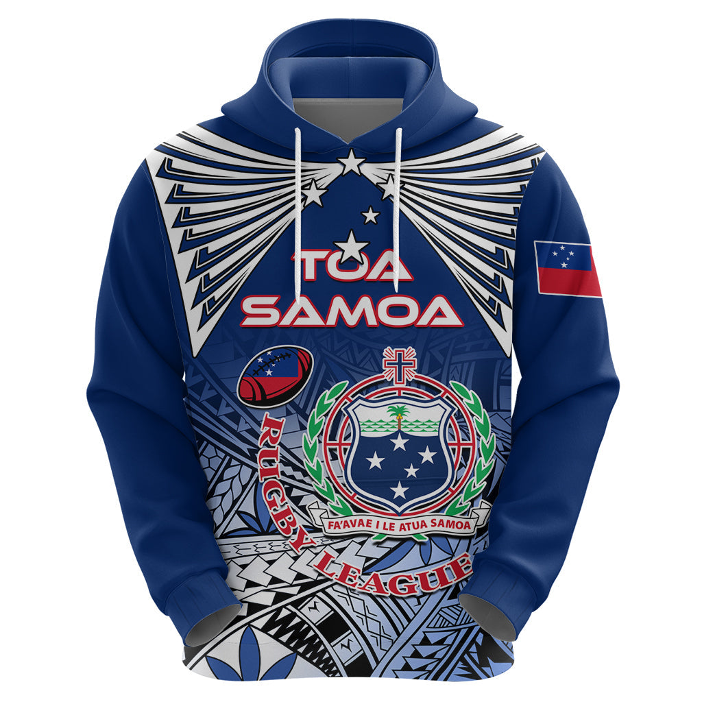 Custom Samoa Rugby Hoodie Toa Samoa Myriad Patterns LT01
