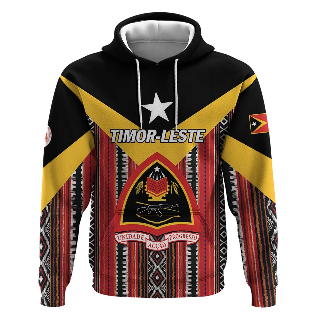 Personalized East Timor Hoodie Timor-Leste Tais Pattern LT01