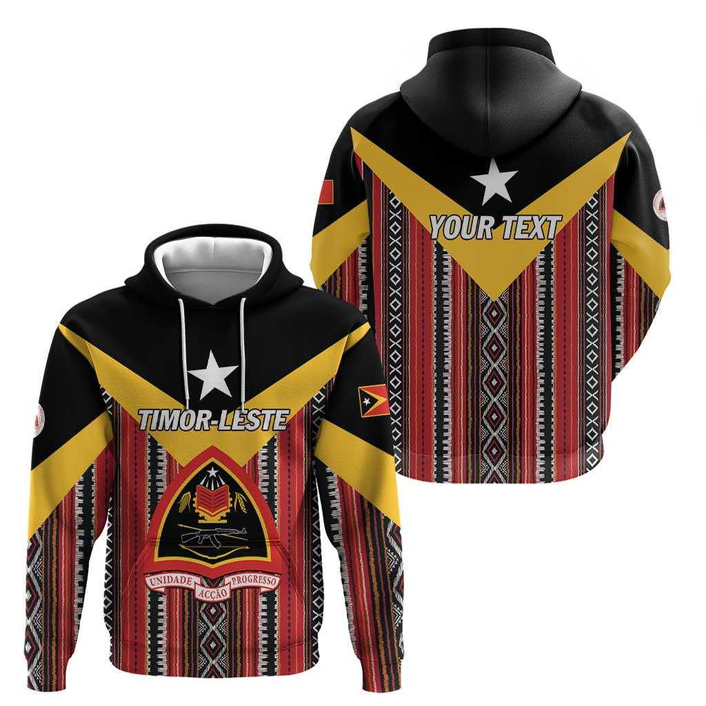 Personalized East Timor Hoodie Timor-Leste Tais Pattern LT01