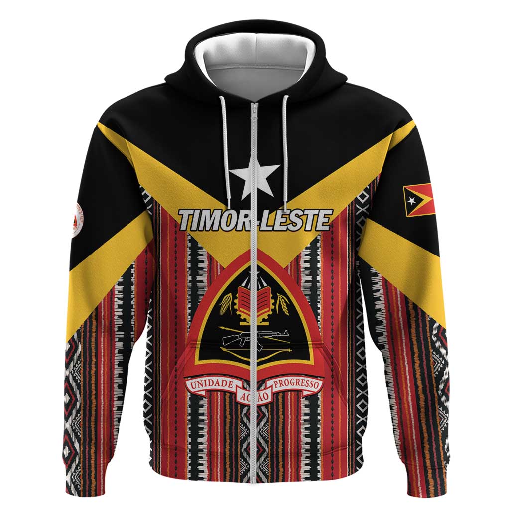 Personalized East Timor Hoodie Timor-Leste Tais Pattern LT01