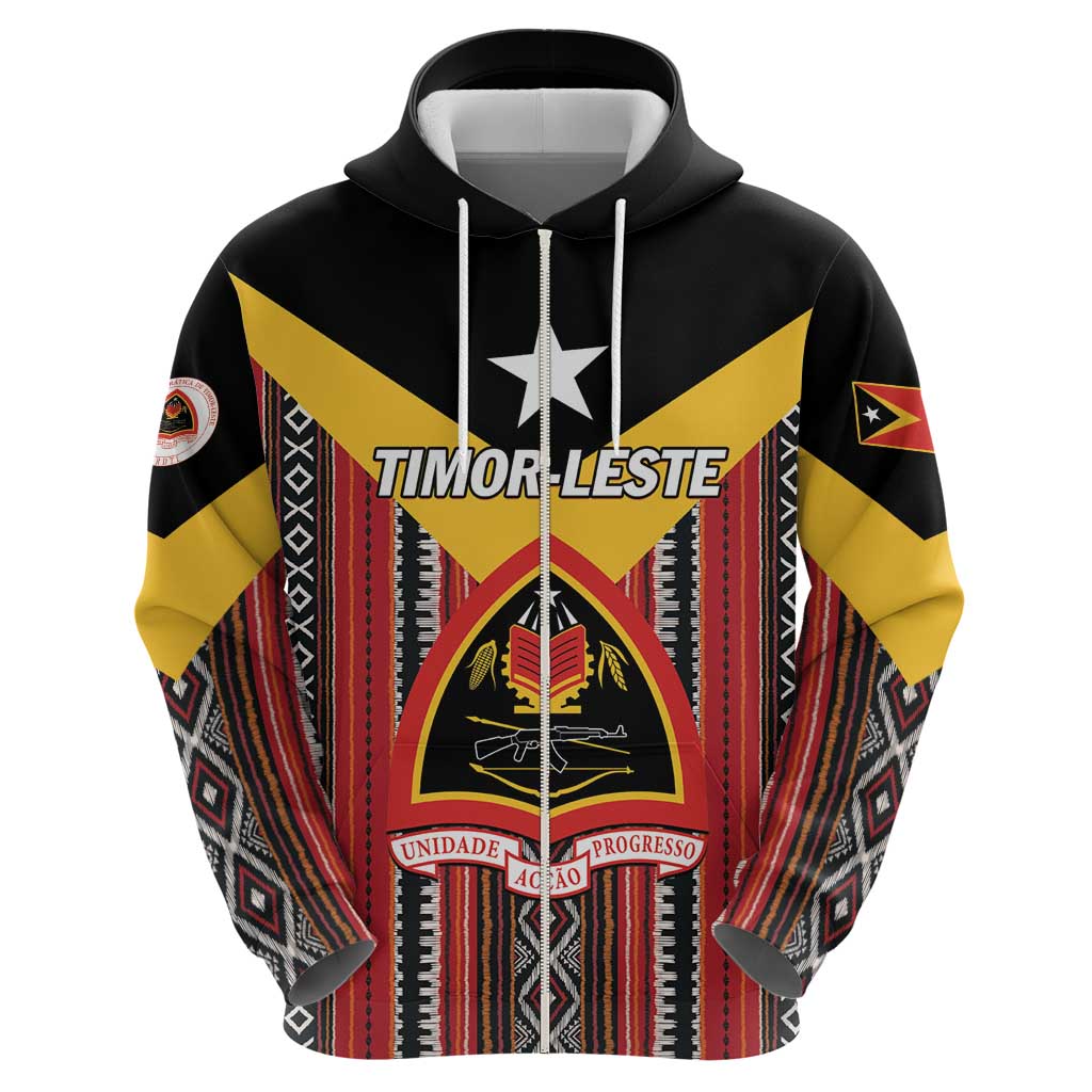 Personalized East Timor Hoodie Timor-Leste Tais Pattern LT01