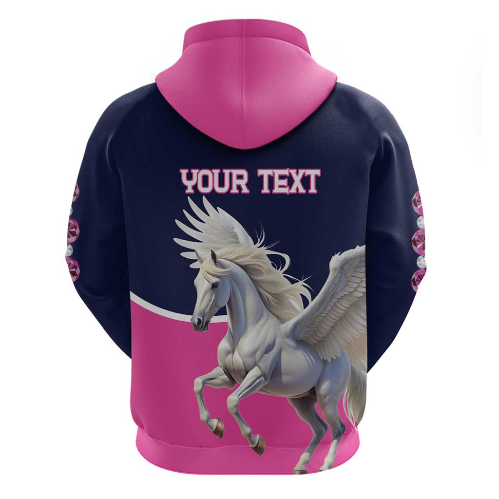 Personalized Pegasus Horse Racing Hoodie Diamond Luxury Style LT01