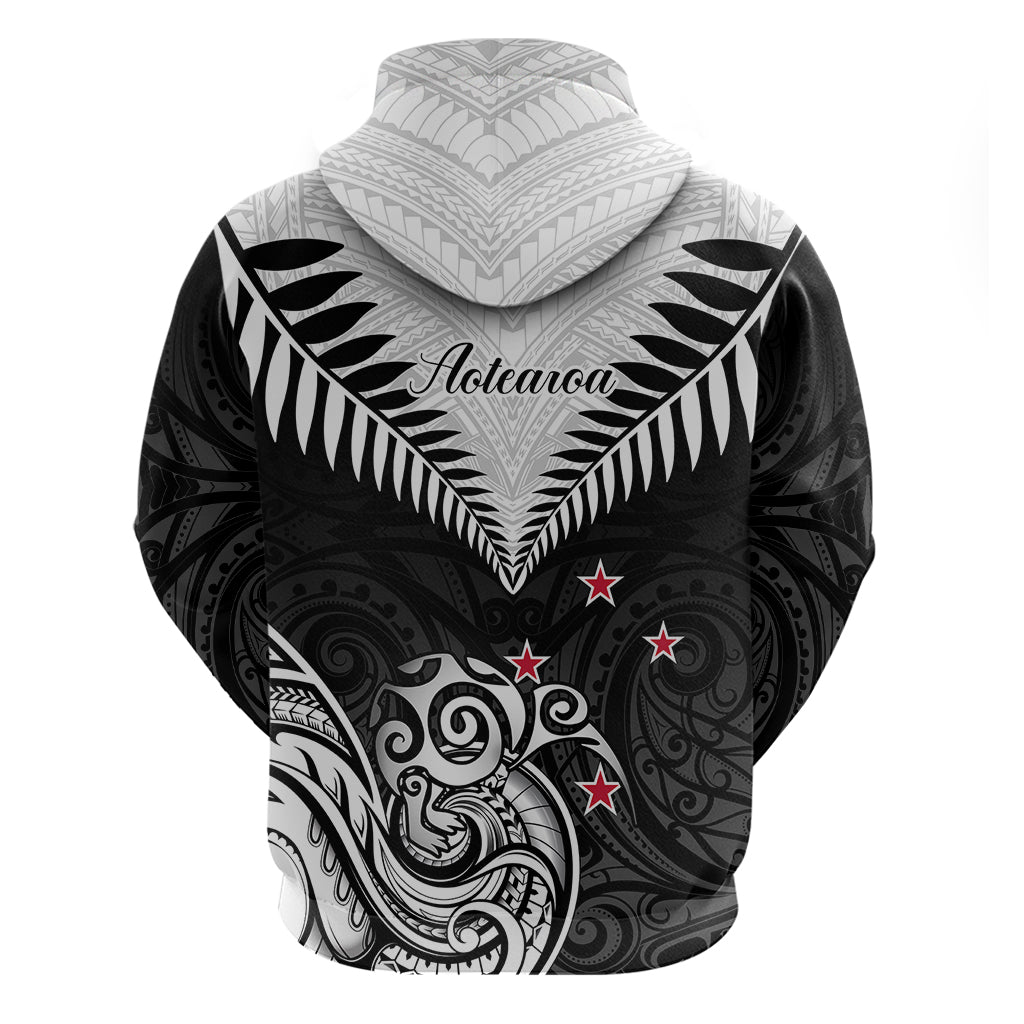 New Zealand Hoodie Aotearoa Maori Kiwi Black Fern LT01