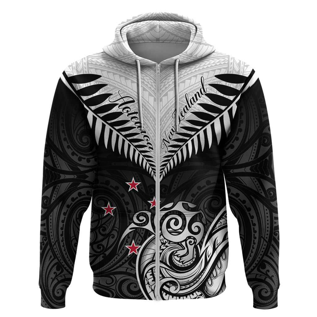 New Zealand Hoodie Aotearoa Maori Kiwi Black Fern LT01