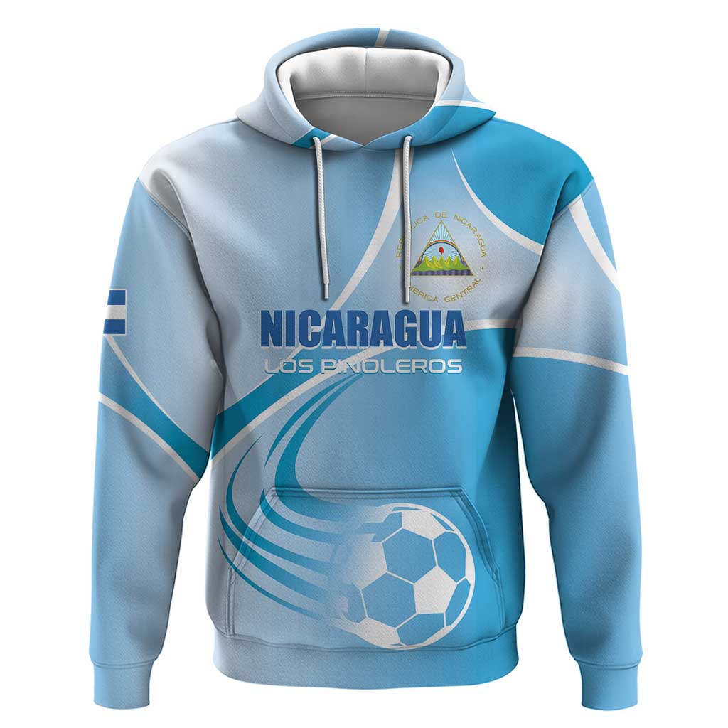 Custom Nicaragua Football Hoodie Vamos Los Pinoleros LT01