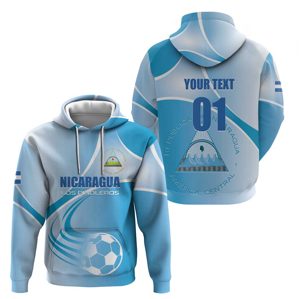 Custom Nicaragua Football Hoodie Vamos Los Pinoleros LT01