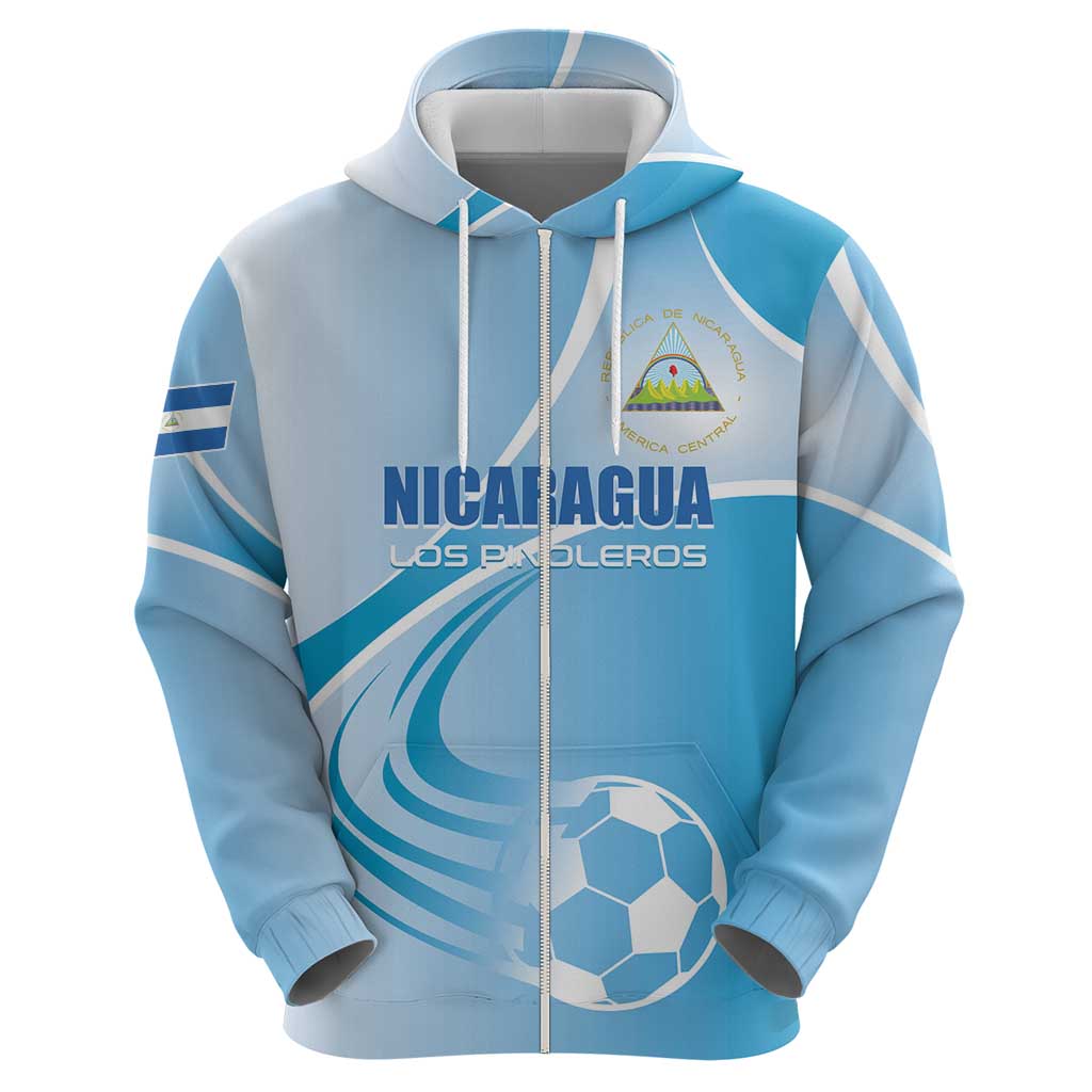 Custom Nicaragua Football Hoodie Vamos Los Pinoleros LT01