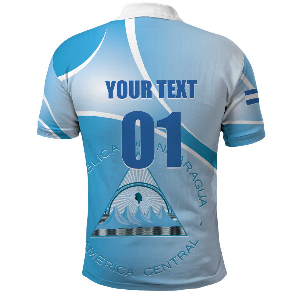 Custom Nicaragua Football Polo Shirt Vamos Los Pinoleros LT01