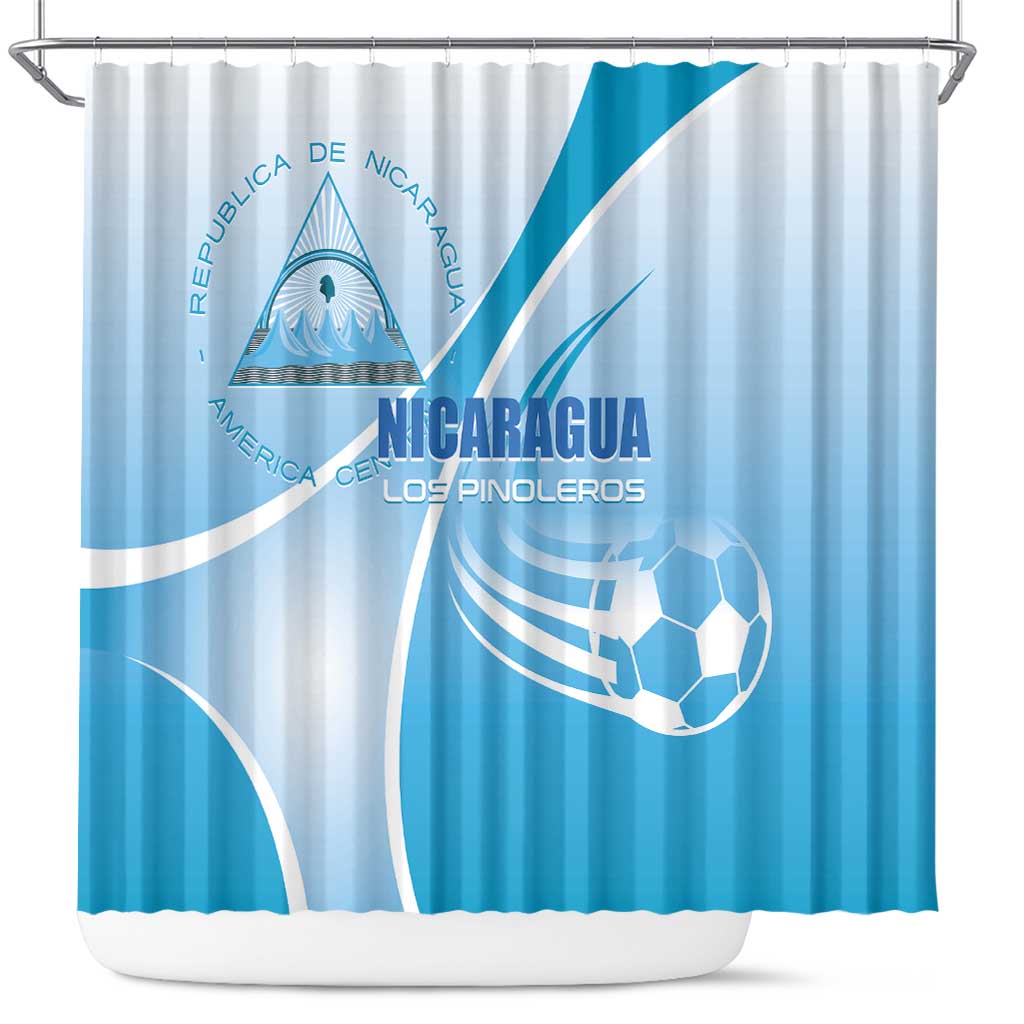 Nicaragua Football Shower Curtain Vamos Los Pinoleros LT01