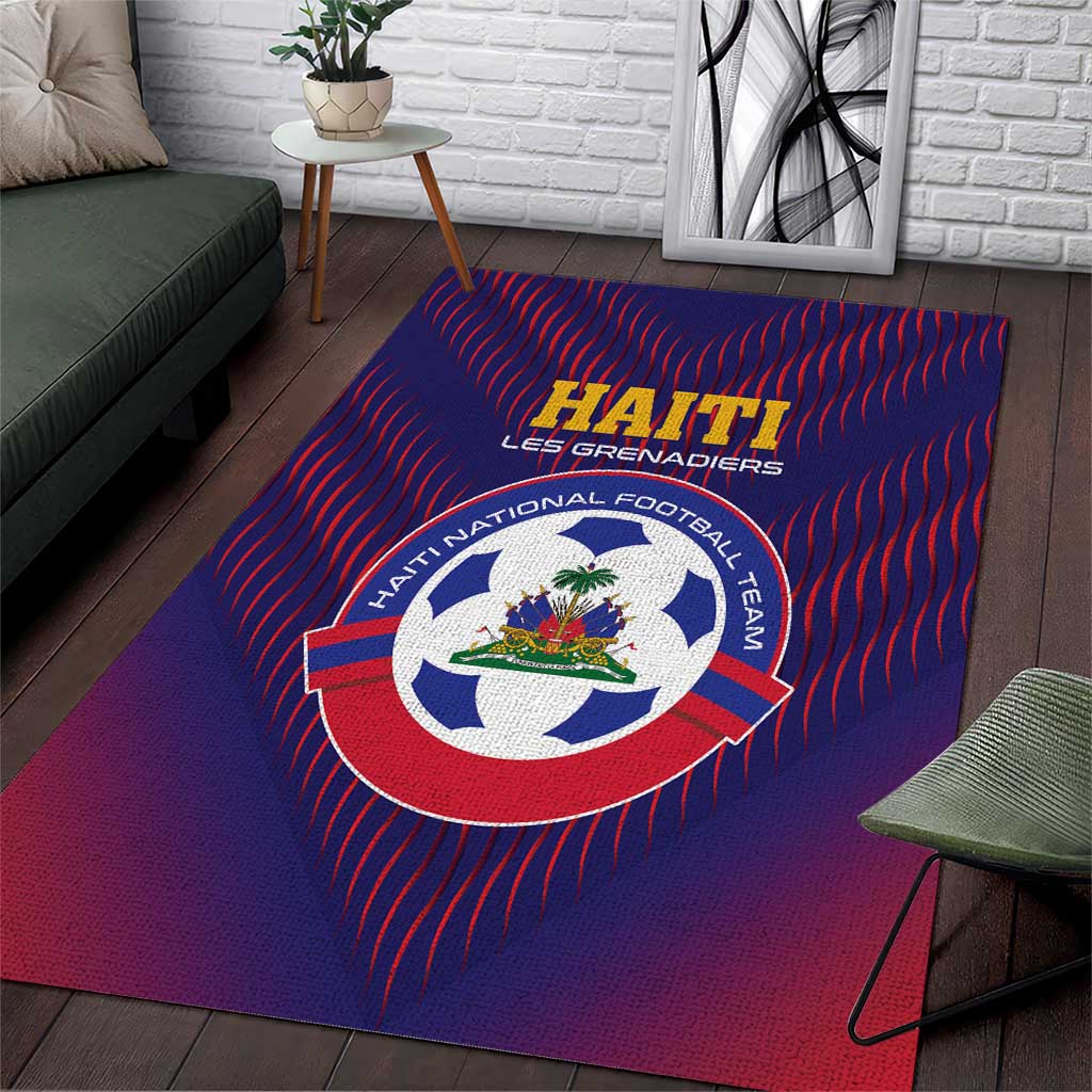 Afro Haiti Football Area Rug Come On Les Grenadiers LT01