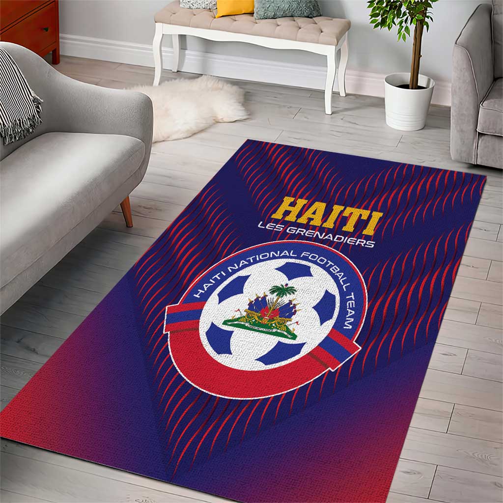 Afro Haiti Football Area Rug Come On Les Grenadiers LT01