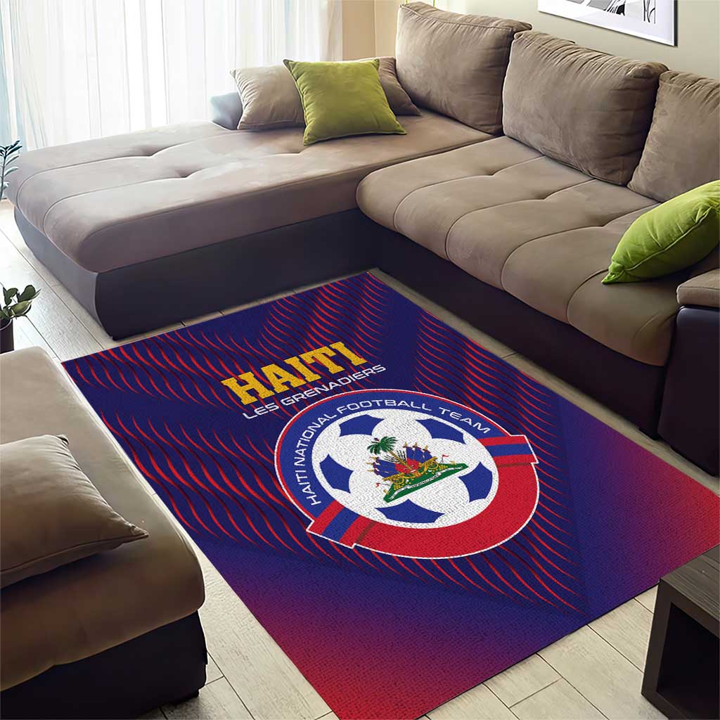 Afro Haiti Football Area Rug Come On Les Grenadiers LT01