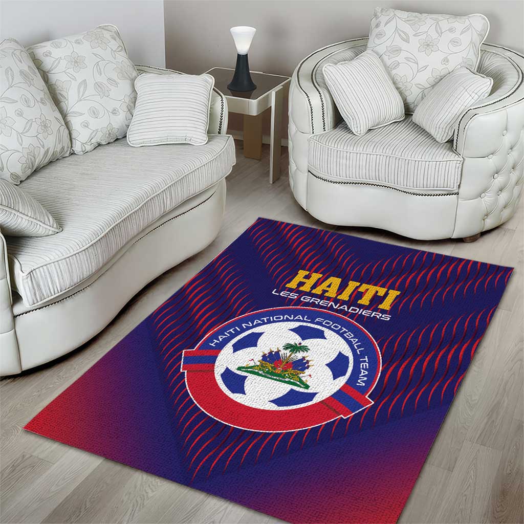 Afro Haiti Football Area Rug Come On Les Grenadiers LT01