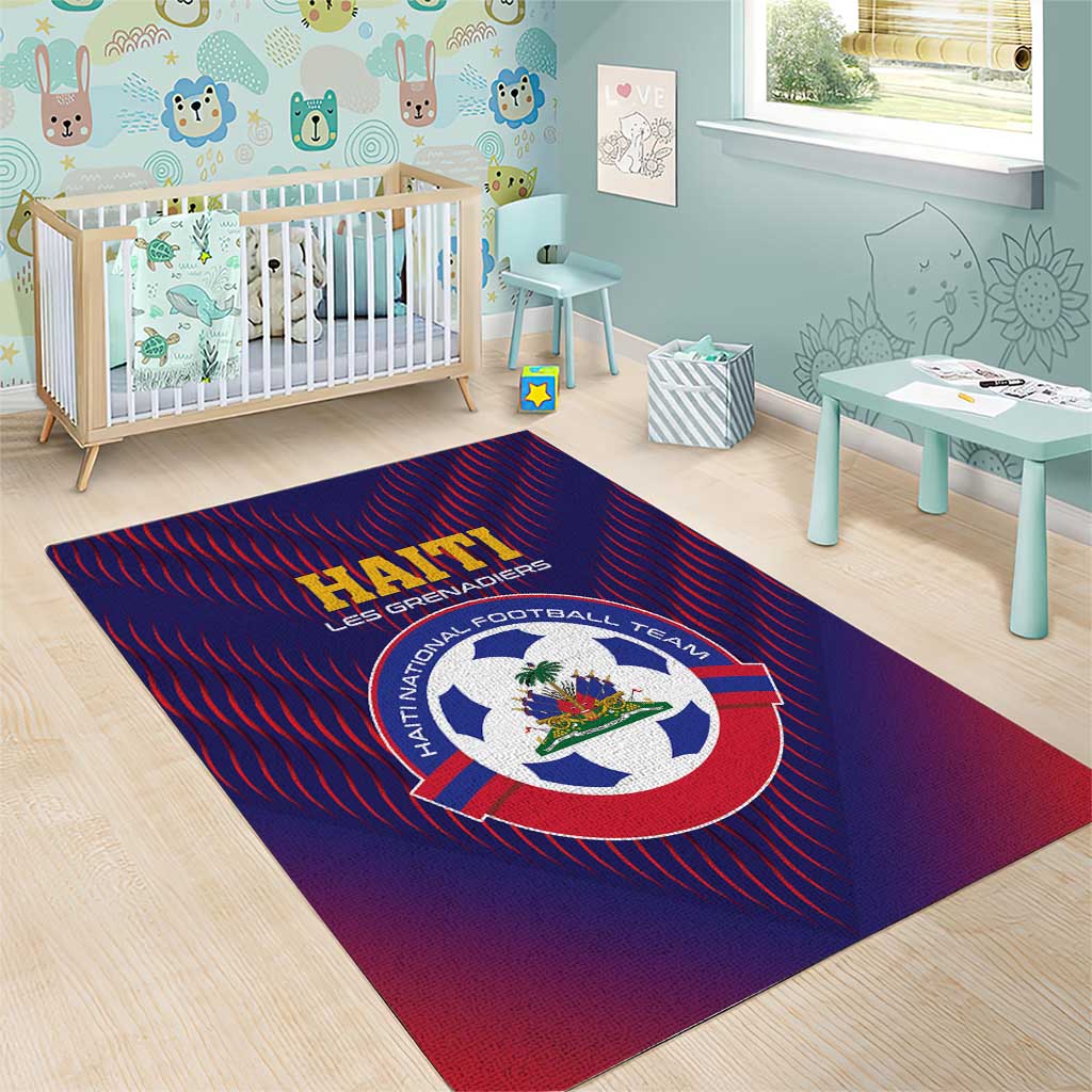 Afro Haiti Football Area Rug Come On Les Grenadiers LT01