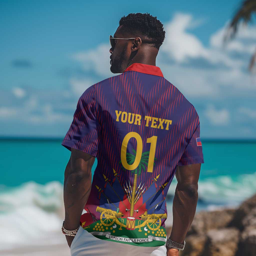 Custom Afro Haiti Football Hawaiian Shirt Come On Les Grenadiers LT01