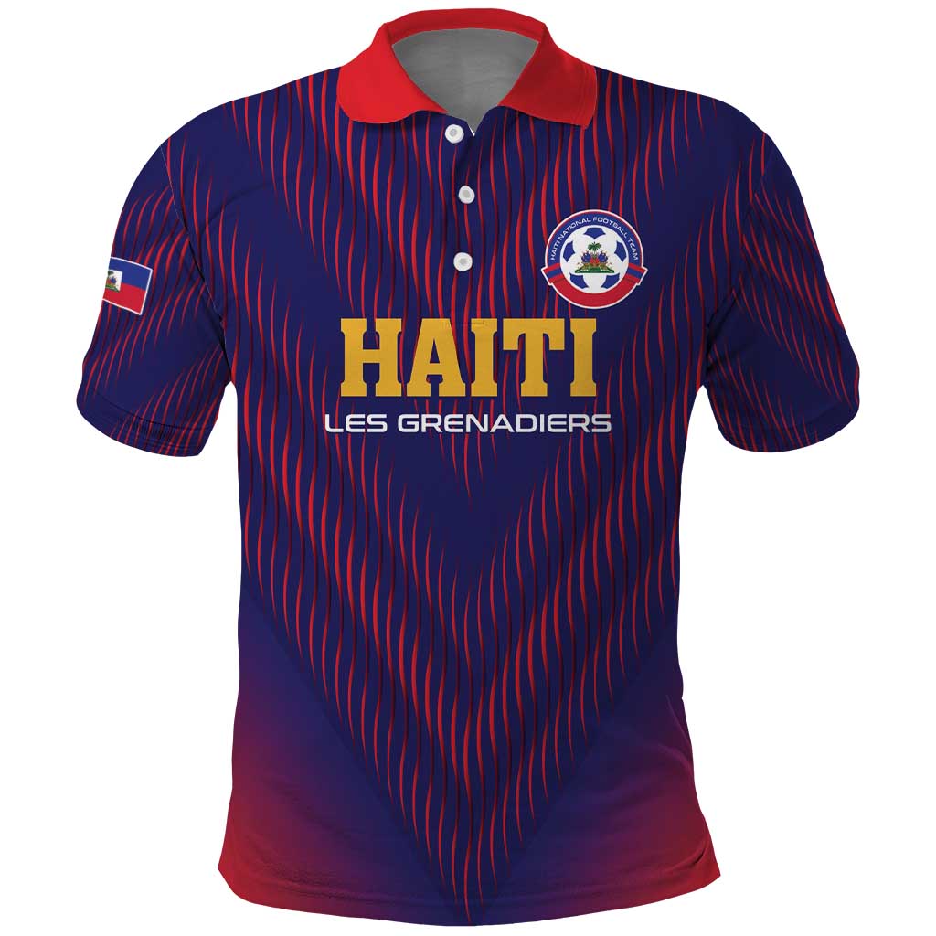 Custom Haiti Football Polo Shirt Come On Les Grenadiers LT01