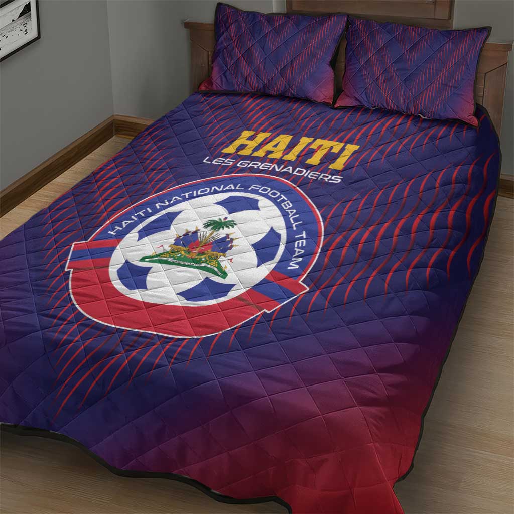 Afro Haiti Football Quilt Bed Set Come On Les Grenadiers LT01