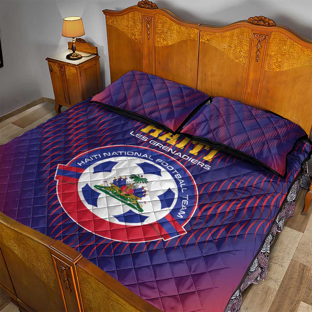 Afro Haiti Football Quilt Bed Set Come On Les Grenadiers LT01