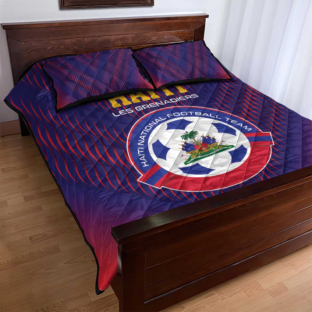 Afro Haiti Football Quilt Bed Set Come On Les Grenadiers LT01