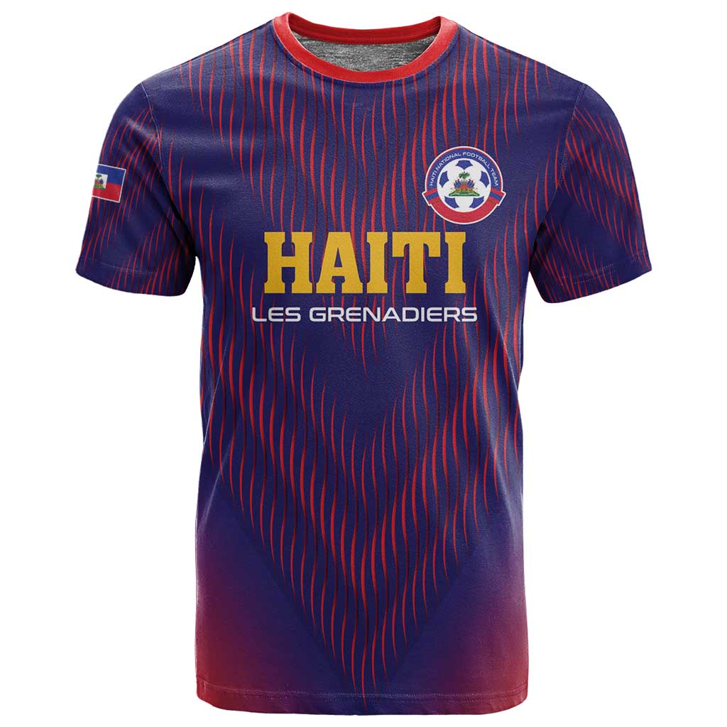 Custom Afro Haiti Football T shirt Come On Les Grenadiers LT01