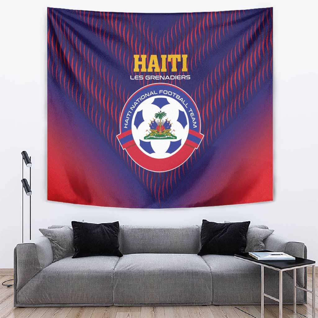 Afro Haiti Football Tapestry Come On Les Grenadiers LT01